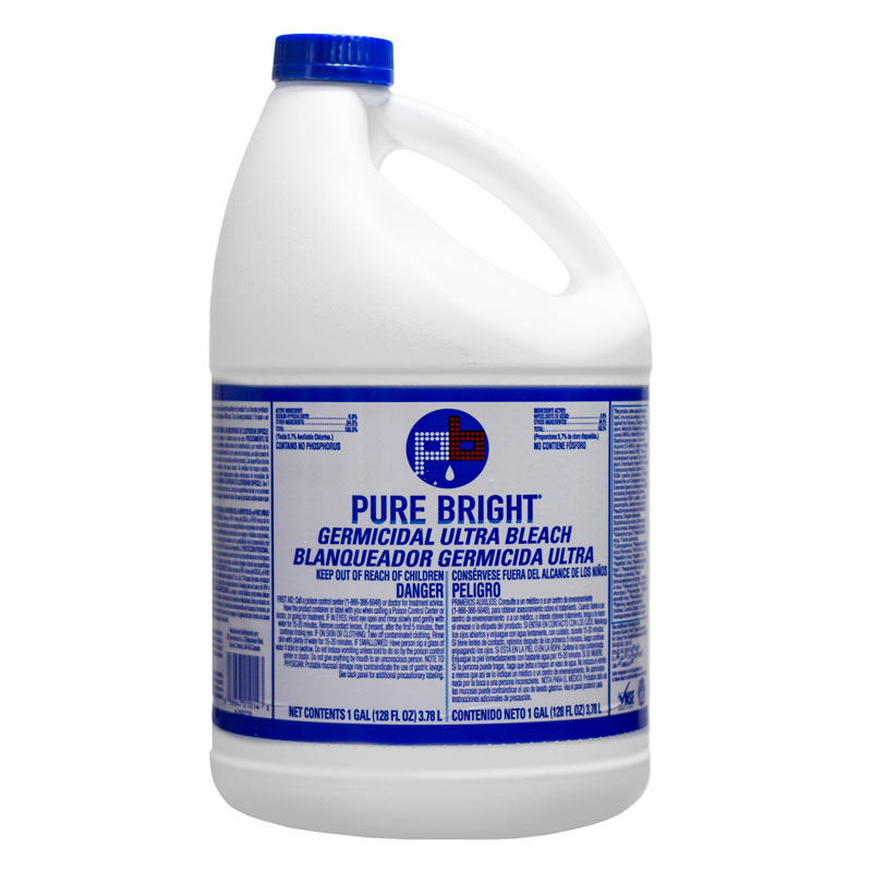 Pure Bright Liquid Bleach All Purpose 1 Gallon 6/Case - Chemicals ...