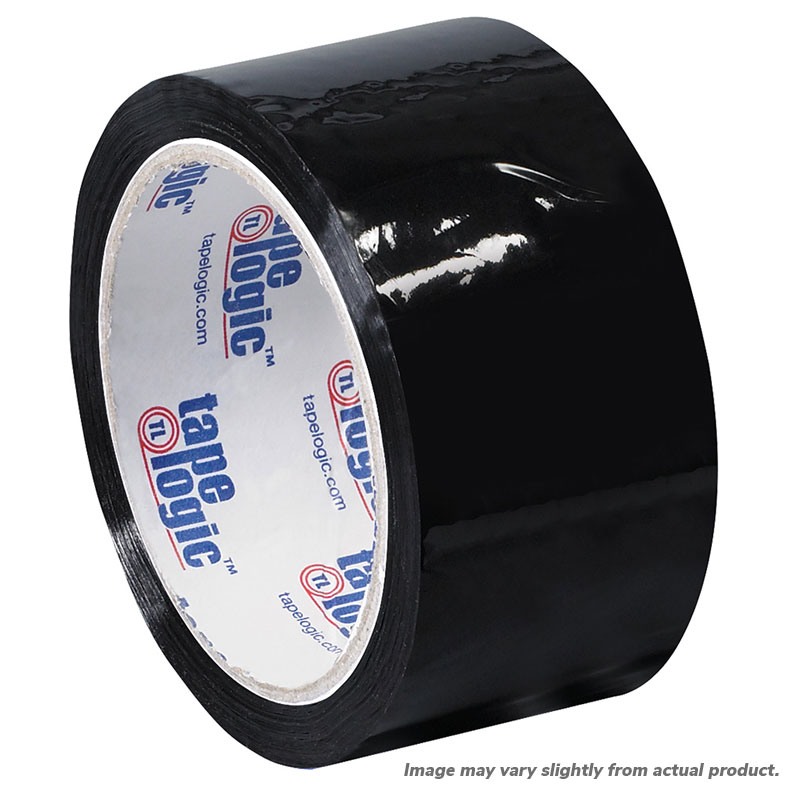 2" x 110 yds. Black Carton Sealing Tape. 2.2 Mil. 6/Cs